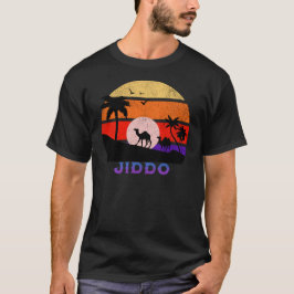 Jiddo Retro Sunset Ocean Grandfather T Shirt