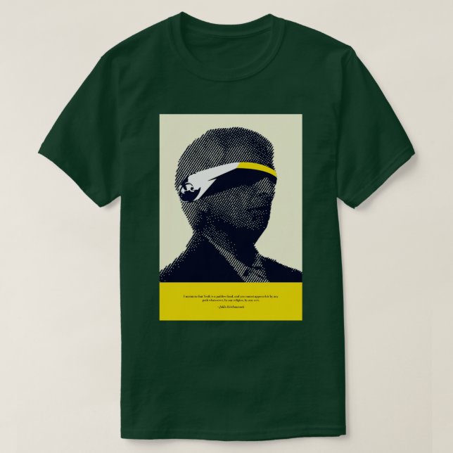 Jiddu Krishnamurti T Shirt (Design framsida)