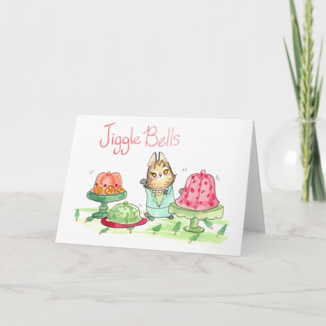 Jiggle Klockor Greeting Card Kort (Framsida)