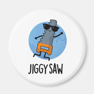 Jiggy Saw Funny Dancing Verktyg Pun Magnet