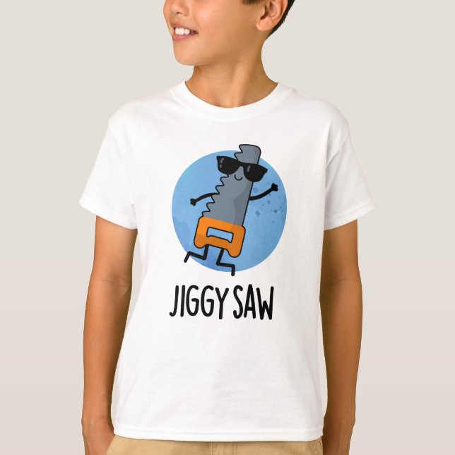 Jiggy Saw Funny Dancing Verktyg Pun T Shirt (Framsida)