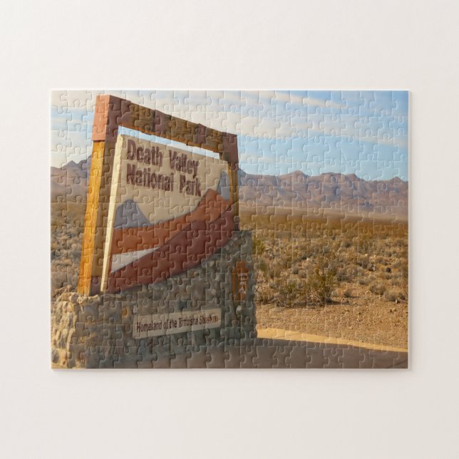 Jigsaw i Death Valley nationalpark. Pussel (Horisontell)