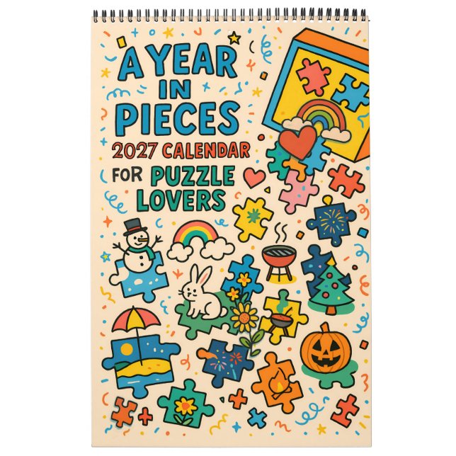 Jigsaw Puzzle lovers gift A Year in Pieces – 2027 Kalender (Omslag)