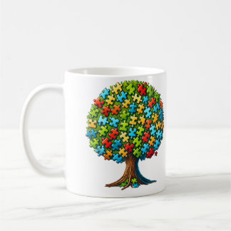 Jigsaw Puzzle Tree Kaffemugg