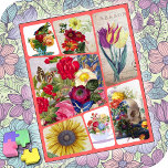 JIGSAW PUZZLE - Vintage Blommigt Image Collage Pussel<br><div class="desc">En kollage på 7 Vintagars Blommigt Bilder utgör pusslet. Pusselbiten finns i flera storlekar och visas här på 11-tumsnivån med 14-tumsnivån storlek. ► Den rosa bakgrunden färg som visas som skiljelinje mellan bilder är den enda del av bilden som du kan ändra. Använda bakgrundsväljaren om du vill välja önskat färg...</div>