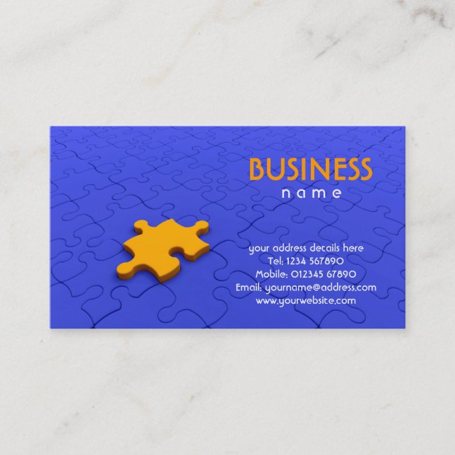 Jigsawbietvisitkort Visitkort (Framsida)