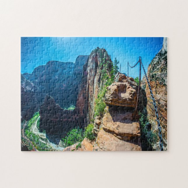 Jigsaws Änglar Landing Zion Utah. Pussel (Horisontell)