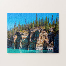 Jigsaws Athabasca River Jasper Kanada. Pussel