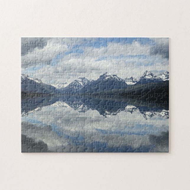 Jigsaws Lake McDonald Montana. Pussel (Horisontell)
