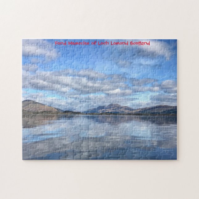Jigsaws Loch Lomond Scotland. Jigszle Puzzle Pussel (Horisontell)