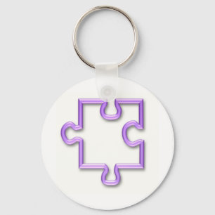Jigsawutklipp Keychain Nyckelring