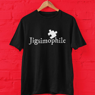 Jigsimophile Cute Scholarly Jigszle Puzzle Nerd T Shirt