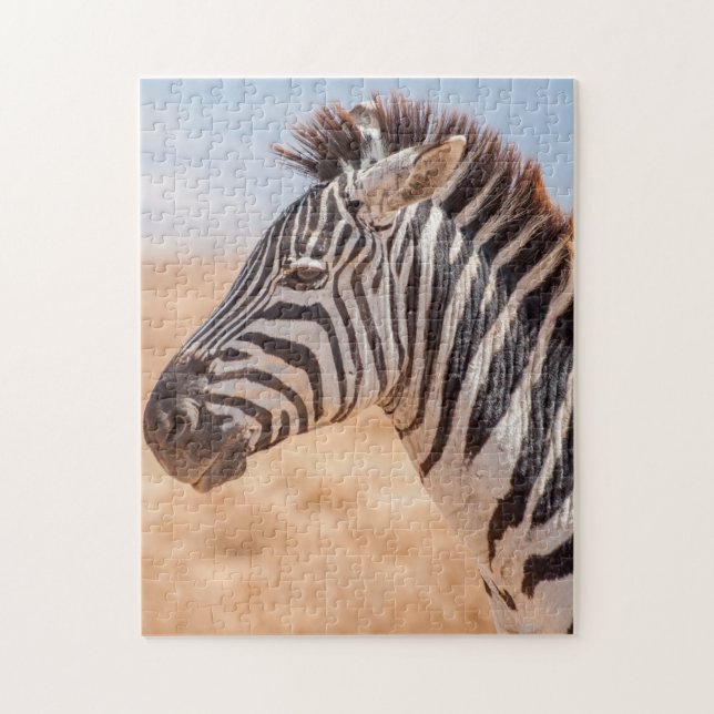 Jigspussel Porträtt i en Zebra Pussel (Vertikal)