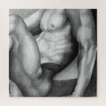 Jigszawa Puzzle 20x20 Art Male Bodybuilding der Te