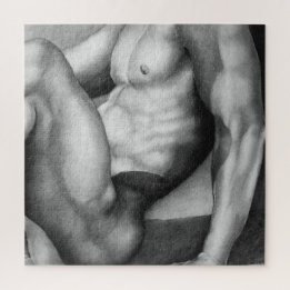 Jigszawa Puzzle 20x20 Art Male Bodybuilding der Te Pussel