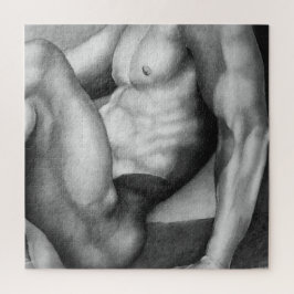 Jigszawa Puzzle 20x20 Art Male Bodybuilding der Te Pussel