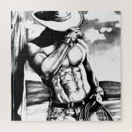 Jigszawa Puzzle 20x20 Fine Art Pit Western Cowboy Pussel