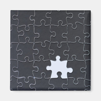 Jigszawa Puzzle Biet svart saknas Magnet