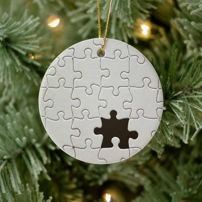 Jigszawa Puzzle Biet White saknas Julgransprydnad Keramik (Träd)
