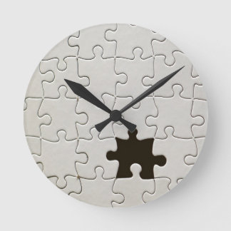Jigszawa Puzzle Biet White saknas Rund Klocka