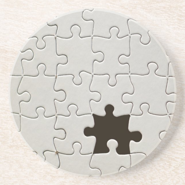 Jigszawa Puzzle Biet White saknas Underlägg (Framsidan)