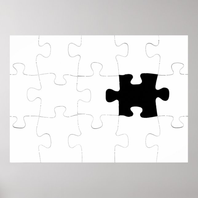 Jigszawa Puzzle med saknade Biet Poster (Framsidan)