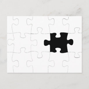 Jigszawa Puzzle med saknade Biet Vykort