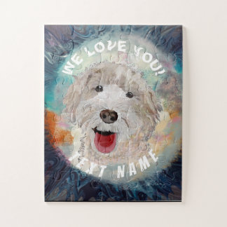 Jigszle Puzzle av alla storlekar Cute Labradoodle Pussel