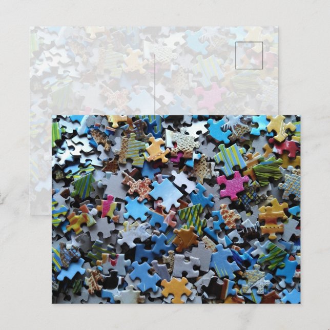 Jigszle Puzzle Biet 2 Vykort (Fram/baksida)