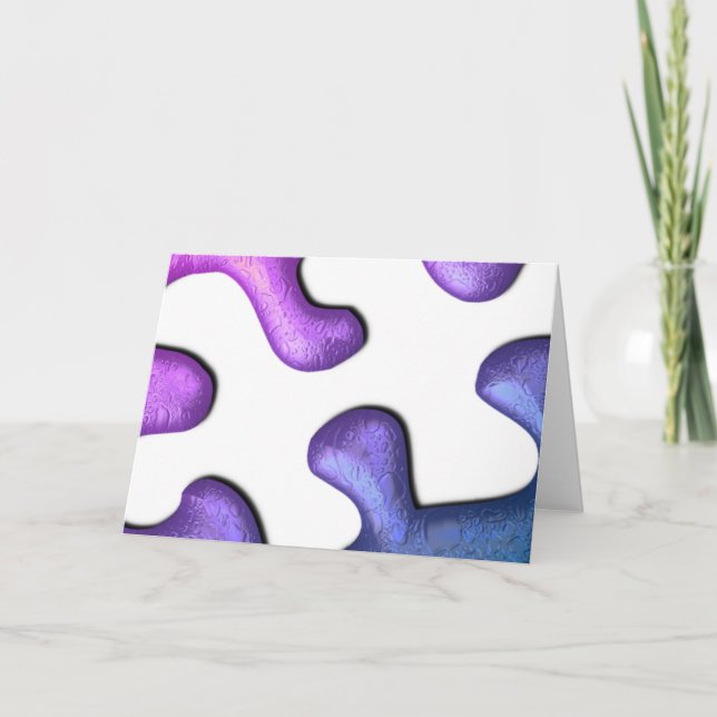 Jigszle Puzzle Biet-hälsningskort Kort (Framsida)