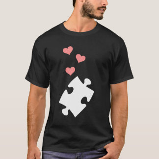 Jigszle Puzzle Biet Hearts T Shirt