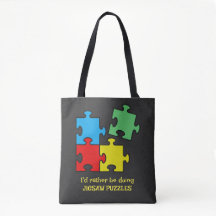Jigszle Puzzle Biet Tote Bag