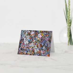 Jigszle Puzzle Delar Blankt kort
