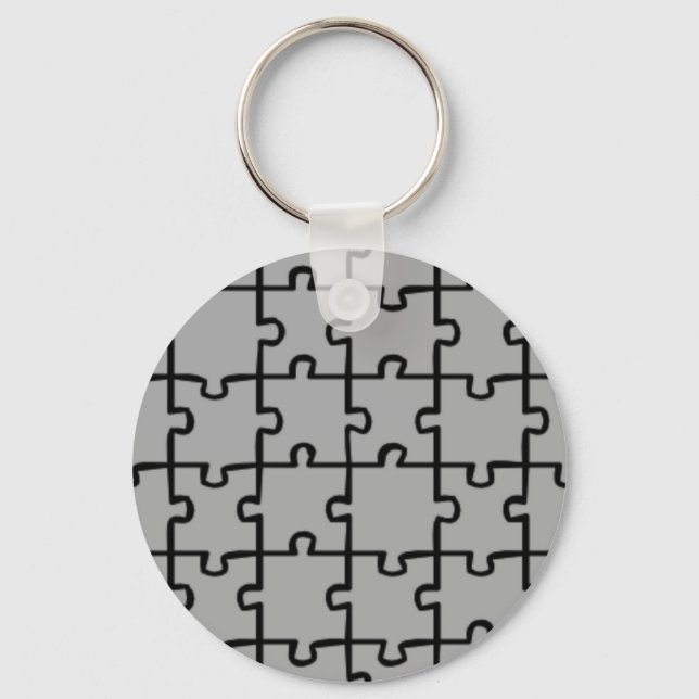 Jigszle Puzzle Delarare Mönster 4 Nyckelring (Framsida)