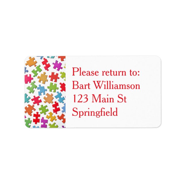 Jigszle Puzzle Exchange Återgå till etikettetikett Adressetikett (Framsidan)