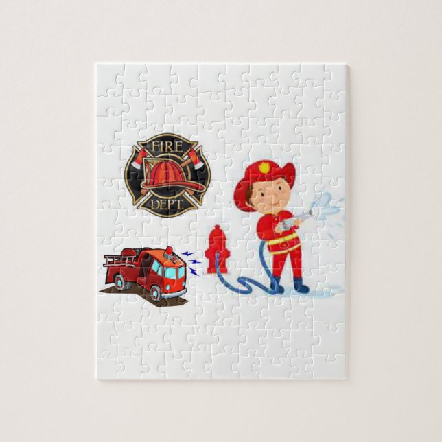 Jigszle Puzzle Fireman Pussel (Vertikal)