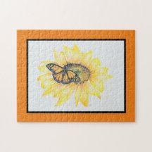 Jigszle Puzzle Monarch på Solros