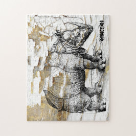 Jigszle Puzzle Rhinoceros Pussel