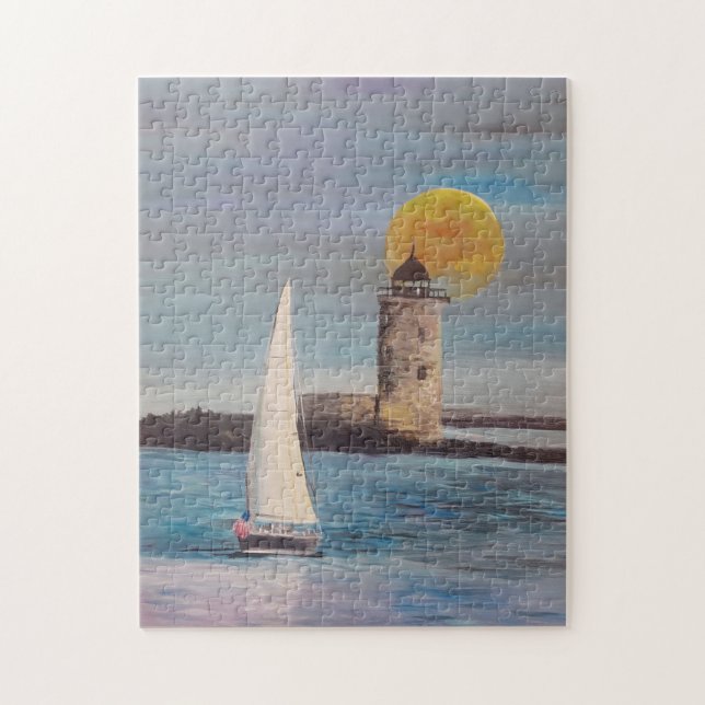 Jigszle Puzzle Sailing Boat av JP Denyer Pussel (Vertikal)