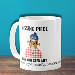 Jigszle Puzzle saknade roligt och spel för biet-pe Kaffemugg