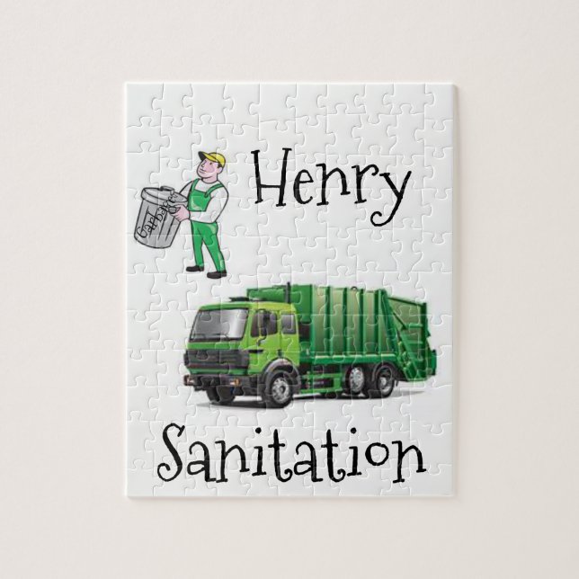 Jigszle Puzzle Sopor Lastbil Pussel (Vertikal)