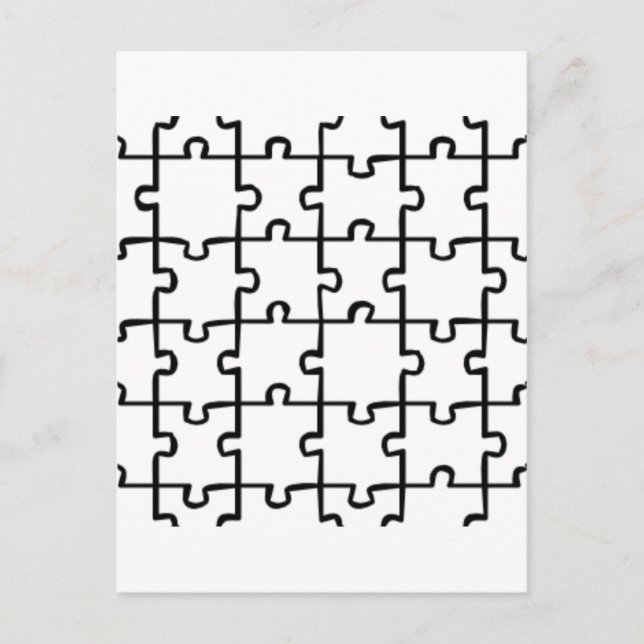 Jigszle Puzzle Vykort (Framsida)