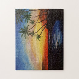 Jigszons Puzzle Beach Sunset av JPDenyer Pussel