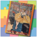 Jigszons Puzzle - En natt i cirkusen - Vintagen Pussel<br><div class="desc">Den här Jigszawapuseln har en vacker cirkusförare som rider en häst på en arena. ► Anpassa om du vill genom att lägga till anpassningsbar, en liten bild och/eller en logotyp. Gör också en underbar gåva! Finns i flera storlekar och antal delarare. Visas här på 11-tumsskärmen med 14-tumsskärm storlekt med 252...</div>