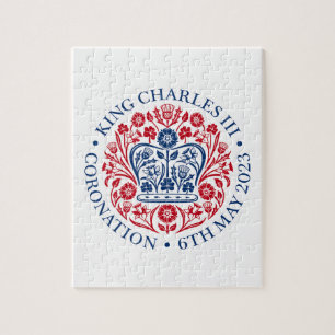 Jigszons Puzzle för 2023 Coronation - Red Blue Pussel