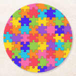 Jigszons Puzzle mönster - Multifärgaden Delarare Underlägg Papper Rund<br><div class="desc">Jigszle Puzzle mönster Multifärgad PiecesPuzzle fläkt giftPuzzle-entusiastgåva</div>