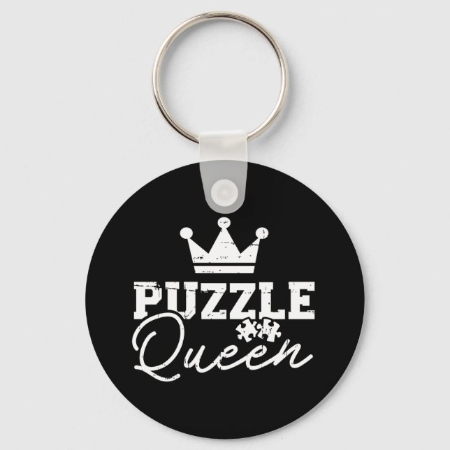 Jigszons puzzle Queen Nyckelring (Framsida)