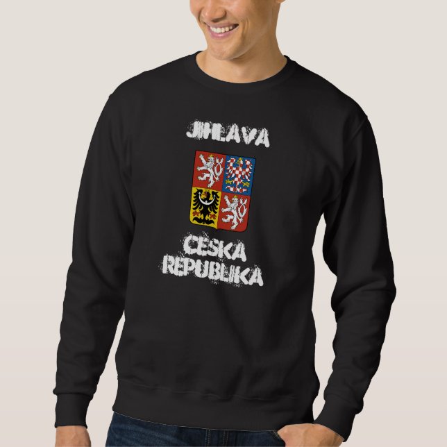 Jihlava, Tjeckien, jackande av arm Långärmad Tröja (Framsida)