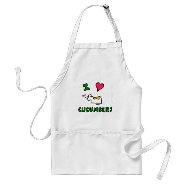 Jihn "I HEART CUCUMBERS" Apron Förkläde (Framsidan)