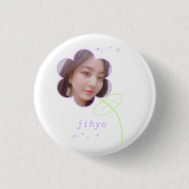 Jihyo Kpop Twice Cute Tonåring estetisk Knapp